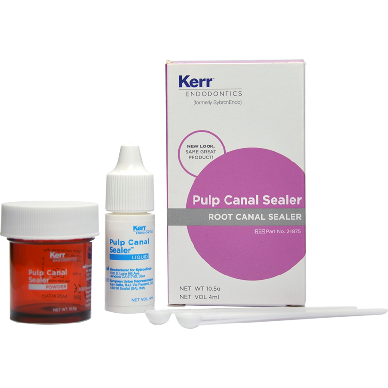 Kerr Endodontics 24875 Pulp Canal Sealer, Root Canal Sealer - 10.5g Powder & 4mL Liquid Kerr Endodontics 24875 Pulp Canal Sealer, Root Canal Sealer - 10.5g Powder & 4mL Liquid